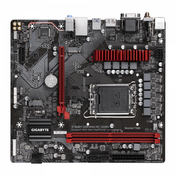 GIGABYTE B760M GAMING AC DDR4 WIFI LGA1700 MICRO ATX MOTHERBOARD