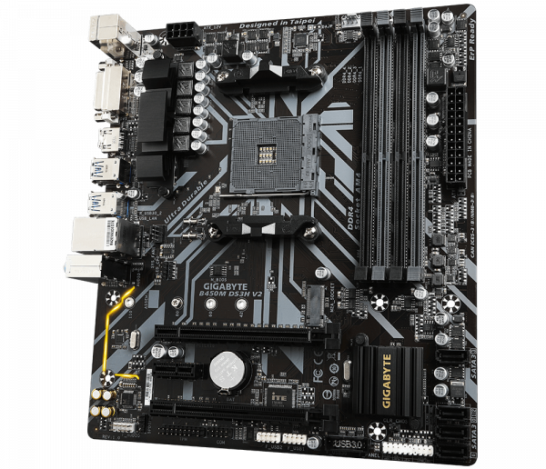 GIGABYTE B450M DS3H V2 AMD AM4 MOTHERBOARD