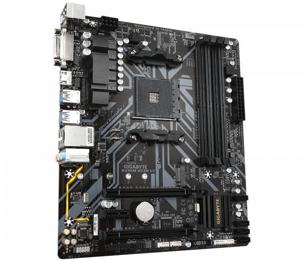 GIGABYTE B450M DS3H V2 AMD AM4 MOTHERBOARD