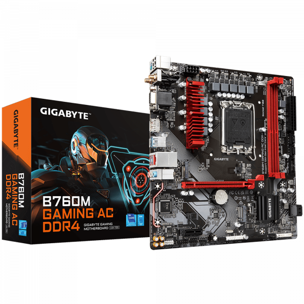 GIGABYTE B760M GAMING AC DDR4 WIFI LGA1700 MICRO ATX MOTHERBOARD