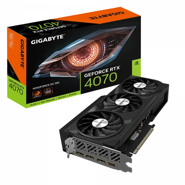 GIGABYTE RTX 4070 WINDFORCE OC 12GB GRAPHICS CARD