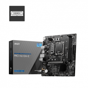 Msi Pro H610M-E Ddr5 Lga1700 Micro Atx Motherboard - PRO-H610M-E