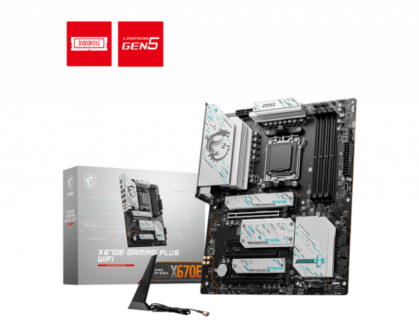 Msi X670E Gaming Plus Wifi Am5 Atx Motherboard