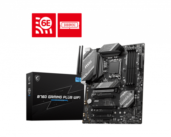 MSI B760 GAMING PLUS WIFI LGA1700 ATX MOTHERBOARD