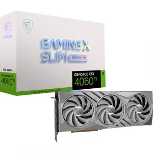 MSI RTX 4060 TI GAMING X SLIM WHITE 16GB GRAPHICS CARD