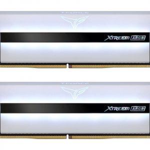 TEAMGROUP T-FORCE XTREEM ARGB 3600MHZ CL14 16GB KIT (2X8GB) DDR4 DRAM DESKTOP GAMING RAM (WHITE) -TF13D416G3600HC14CDC01