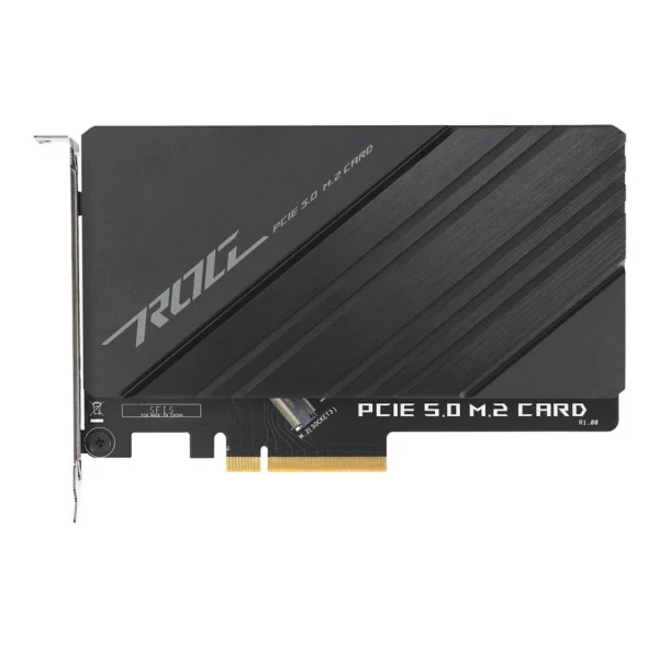 ASUS ROG M.2 PCIE 5.0 Card - Gen5 PCIe NVMe M.2 Expansion Card with Heatsink