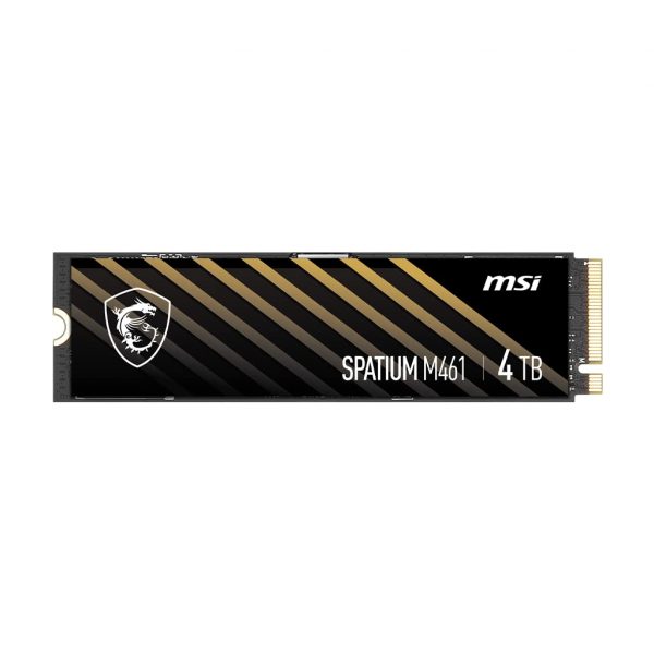 MSI M461 4TB PCIe Gen4x4 NVMe 1.4 M.2 3D Nand Internal Solid State Drive/SSD, Read up to - 5000MB/s with 5 Years Warranty