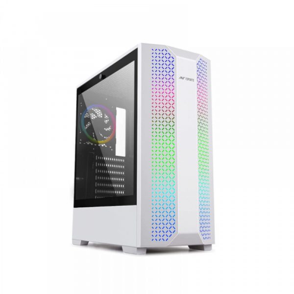 ANT ESPORTS ICE-280TG WHITE MID TOWER GAMING CABINET