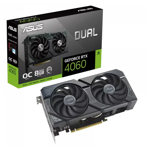 ASUS DUAL GEFORCE RTX 4060 OC EDITION 8GB GDDR6 GRAPHICS CARD