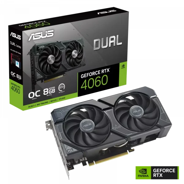 ASUS DUAL GEFORCE RTX 4060 OC EDITION 8GB GDDR6 GRAPHICS CARD