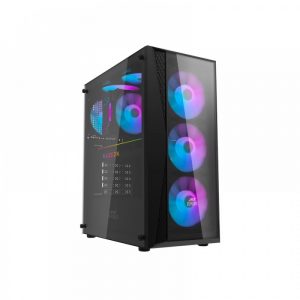 ANT ESPORTS 220 AIR ARGB ATX MID TOWER GAMING CABINET (BLACK)