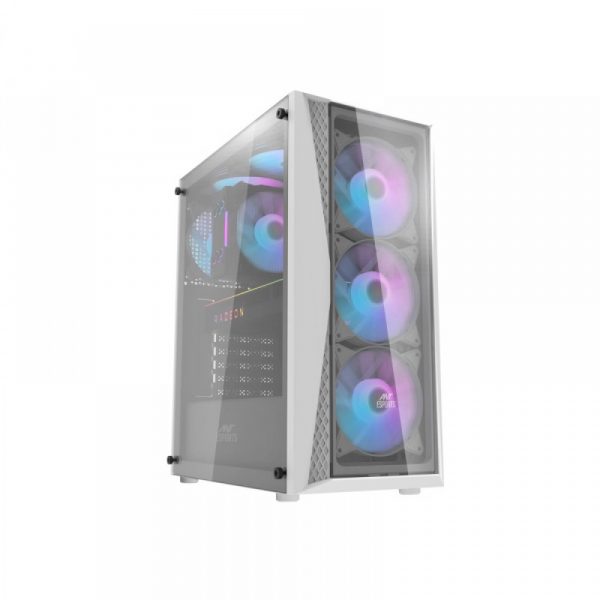 ANT ESPORTS 220 AIR ARGB ATX MID TOWER GAMING CABINET (WHITE)