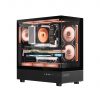 Ant Esports Crystal X6 ATX Mid Tower Cabinet With Type-C Black