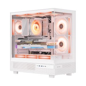 Ant Esports Crystal X6 ATX Mid Tower Cabinet With Type-C White