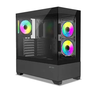 Ant Esports Crystal Z3 Argb Atx Mid Tower Cabinet (Black) - CRYSTAL-Z3-BLACK