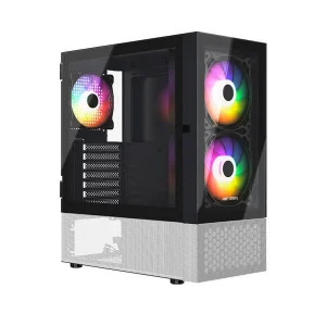 Ant Esports Pepper 5F Argb Atx Mid Tower Cabinet (Black) - PEPPER-5F-BLACK