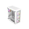 ANT ESPORTS SX7 ATX MID TOWER GAMING CABINET (WHITE)