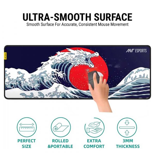 Ant Esports Snow Dragon Unique Gaming Mouse Pad - AEPP0209