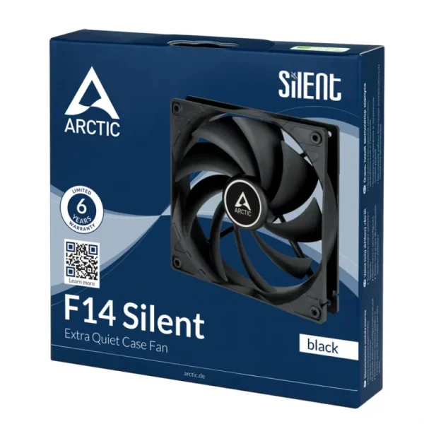 ARCTIC F14 SILENT 140MM CPU COOLING CABINET FAN - BLACK - ACFAN00217A