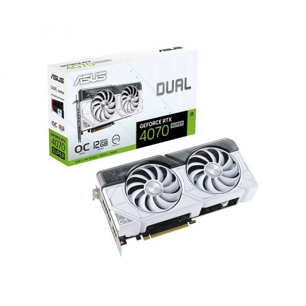 Asus Dual Rtx 4070 Super White Oc Edition 12Gb Gddr6X Graphics Card