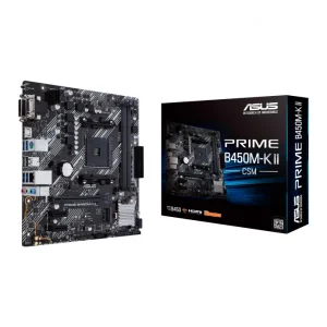 Asus Prime B450M-K II CSM AM4 Micro Atx Motherboard