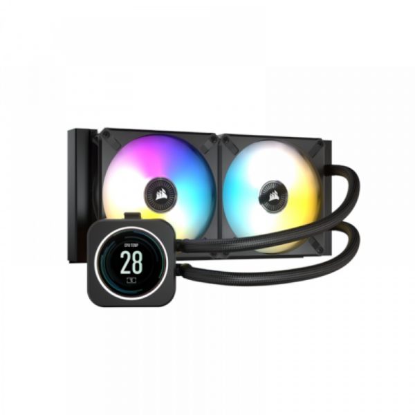 CORSAIR ICUE H100I ELITE LCD DISPLAY LIQUID CPU COOLER