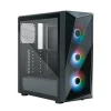 COOLER MASTER CMP 520 (ATX) MID TOWER CABINET WITH TEMPERED GLASS SIDE PANEL AND ARGB CONTROLLER BLACK