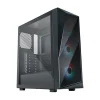 COOLER MASTER CMP 520 (ATX) MID TOWER CABINET WITH TEMPERED GLASS SIDE PANEL AND ARGB CONTROLLER BLACK