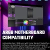 COOLER MASTER MOBIUS 120P ARGB CABINET FAN - SINGLE PACK - BLACK - MFZ-M2DN-24NP2-R1