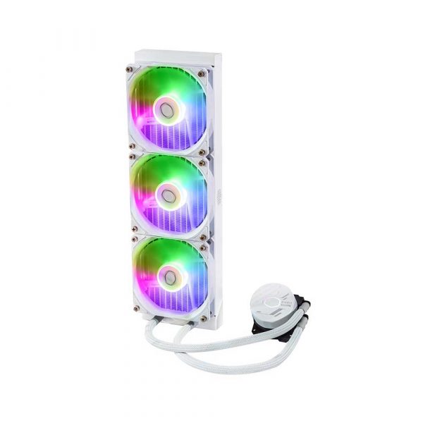 COOLER MASTER MASTERLIQUID 360L CORE ARGB 360MM CPU LIQUID COOLER (WHITE)