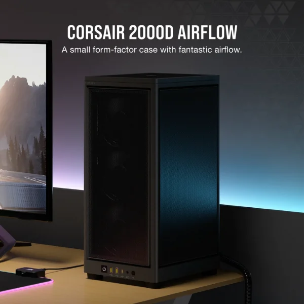 CORSAIR 2000D AIRFLOW MINI-ITX MID TOWER CABINET (BLACK)