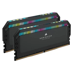 CORSAIR DOMINATOR PLATINUM RGB DDR5 32GB (16GBX2) 5600MHZ RAM (BLACK) -CMT32GX5M2B5600C36