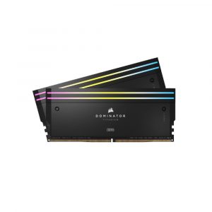 Corsair Dominator Titanium Rgb 32Gb (2X16Gb) Ddr5 7200Mhz C34 Desktop Ram Black - CMP32GX5M2X7200C34