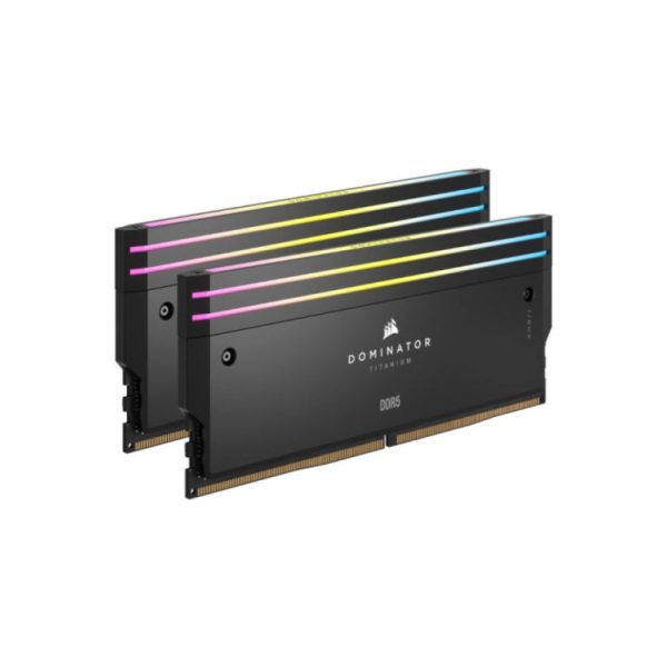 Corsair Dominator Titanium Rgb 32Gb (2X16Gb) Ddr5 7200Mhz C34 Desktop Ram Black - CMP32GX5M2X7200C34