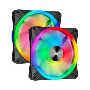 CORSAIR ICUE QL140 RGB 140MM PWM CABINET FAN - DUAL PACK - CO-9050100-WW