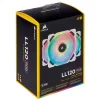 CORSAIR ICUE LL120 RGB CABINET FAN WHITE - TRIPLE-PACK - CO-9050092-WW