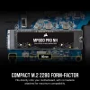 CORSAIR MP600 PRO NH 1TB PCIE GEN4 NVME M.2 INTERNAL SSD - CSSD-F1000GBMP600PNH