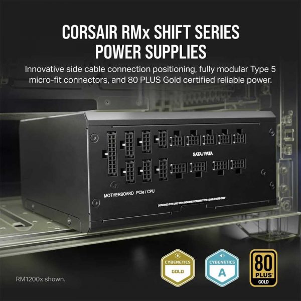 Corsair RM1000x SHIFT 80 PLUS Gold Fully Modular ATX Power Supply - CP-9020253-IN