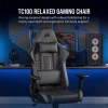 Corsair TC100 Relaxed Gaming Chair (Fabric Black/Black) (CF-9010051-WW)