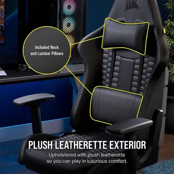 Corsair TC100 Relaxed Gaming Chair (Leatherette) (CF-9010050-WW)