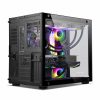 ANT ESPORTS CRYSTAL BLACK RGB GAMING CABINET - AESP0228