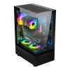 Ant Esports Crystal X2 Argb Mid Tower Atx Cabinet Black - CRYSTAL-X2-ARGB-BLACK