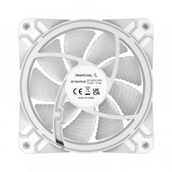 DEEPCOOL CF120 PLUS WH 3 IN 1 ARGB CABINET FAN - DP-F12-AR-CF120P-WH-3P