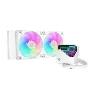 Deepcool LT240 WH ARGB CPU Liquid Cooler (White) - R-LT240-WHAMNC-G-1