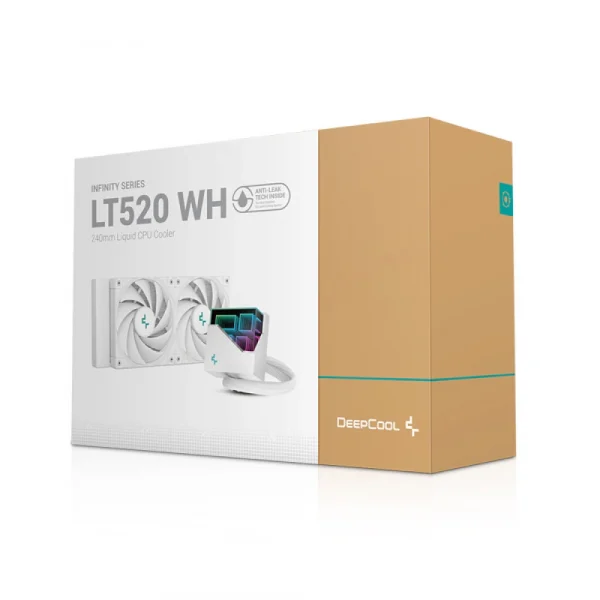 DEEPCOOL LT520 240MM LIQUID CPU COOLER WHITE