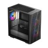 DEEPCOOL MATREXX 40 3FS TRI COLOR LED M-ATX MINI TOWER CABINET (BLACK)