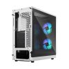 FRACTAL DESIGN FOCUS 2 MESH RGB TG CLEAR TINT ATX MID TOWER CABINET (WHITE)