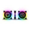 GAMDIAS AEOLUS M2-1205R ARGB CABINET FAN - FIVE PACK - AEOLUS-M2-1205R