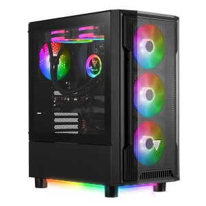 GAMDIAS ATHENA M6 ARGB ATX MID TOWER CABINET (BLACK)